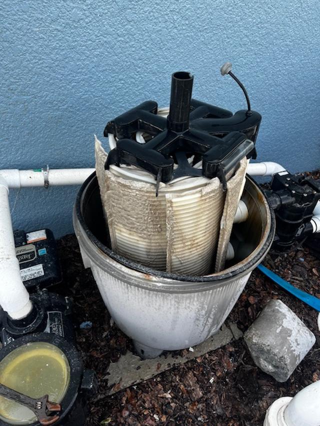 Dirty pool filter cartridge